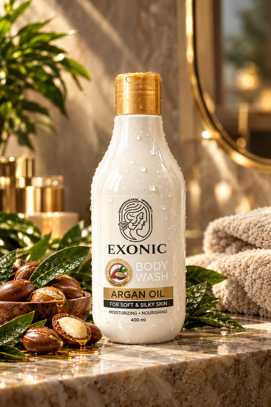 شامپو بدن کرمی روغن آرگان 300ml | exonic