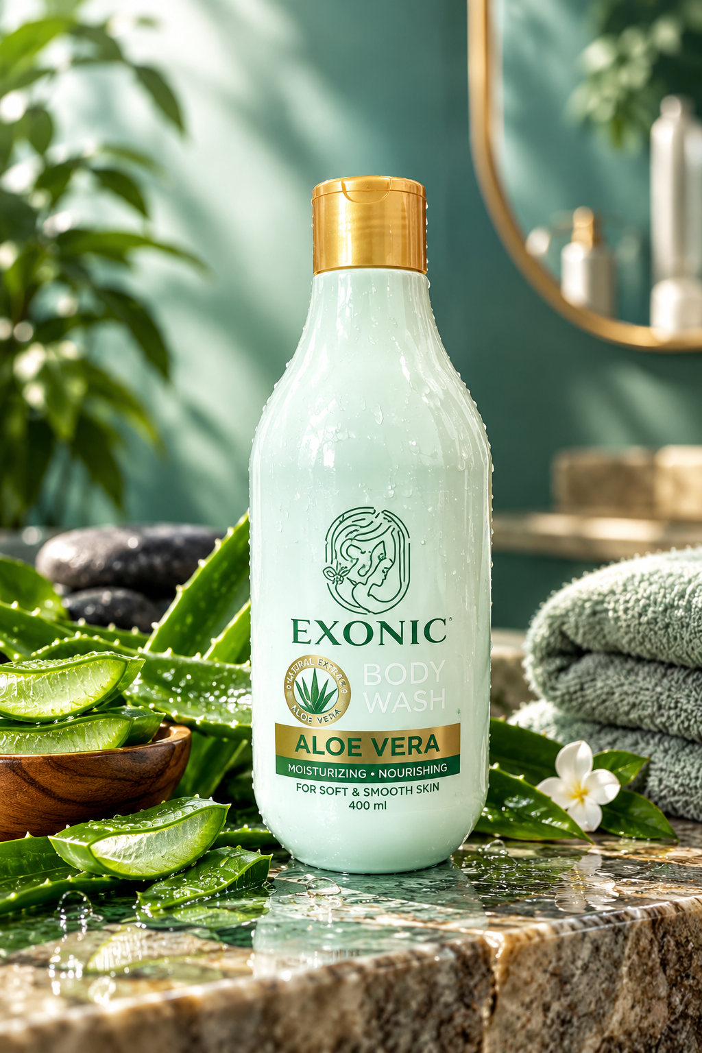 شامپو بدن عصاره آلوئه‌ورا 300ml | exonic
